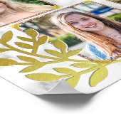 Poster High School Graduation Photo Collage | Marble Gold (Coin)