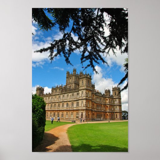 Poster Highclere Castle Downton Abbey Angleterre Royaume- (Devant)