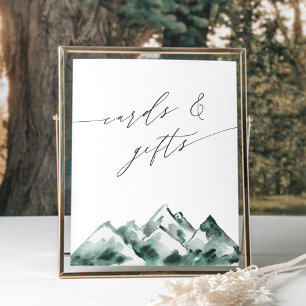 Poster Highland Carte et cadeau Watercolor SIGNE
