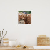 Poster Highland Cow (Cuisine)