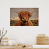 Poster Highland Cow (Cuisine)