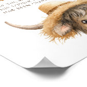 Poster Highland Cow Cravings Station Baby shower (Coin)