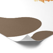 Poster Highland Cow Mon premier rodéo Jalon Anniversaire (Coin)