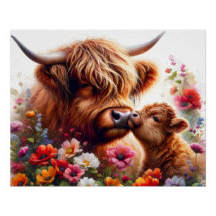 Poster Highland Cow Mothers