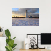Poster Highland Lighthouse Cape Cod en hiver (Bureau à domicile)