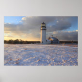 Poster Highland Lighthouse Cape Cod en hiver (Devant)