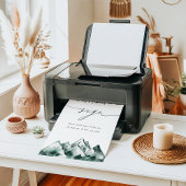 Poster Highland | Mountain Wedding Guestbook Sign