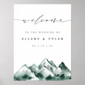 Poster Highland | Mountain Wedding Printable Welcome Sign (Devant)