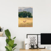 Poster Highland Stag en Écosse (Bureau à domicile)