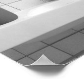 Poster Highland Vache brossant dents Humour dentaire Sall (Coin)