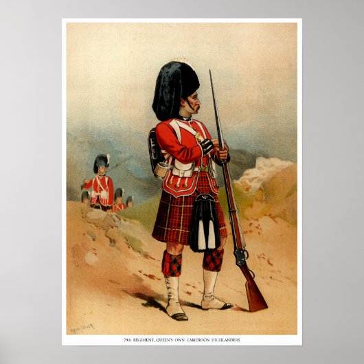 Poster Highlanders du Queens Cameroun (Devant)