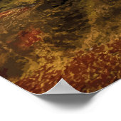 Poster Highlands, Écosse Illustration de voyage (Coin)