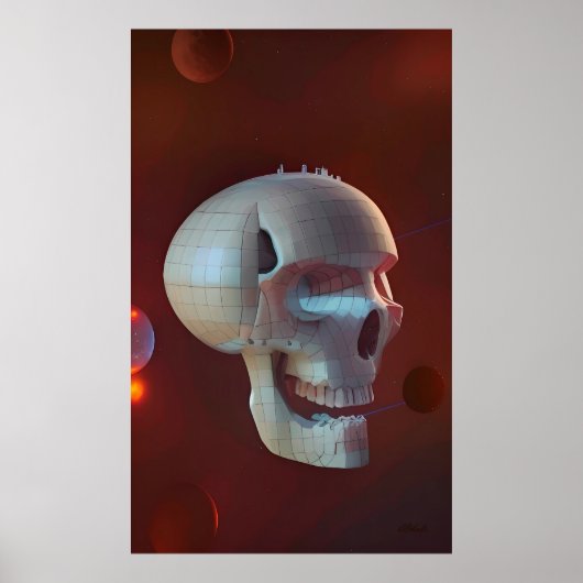 Poster Highrise Living on Skull Asteroid 42-C (Devant)