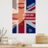 Poster HIIslandsDrapeau PRIS HORS DU PARADIS CRYING WAHIN (Cuisine)