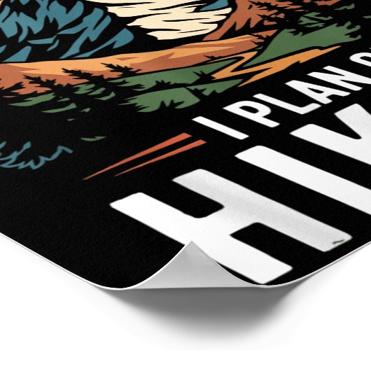 Poster Hiker Funny Retirement Plan - Plan On Hiking  (Coin)