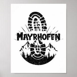 Poster Hiker Mayrhofen Tyrol Autriche Vacances