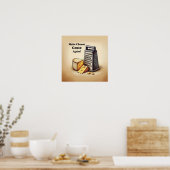 Poster Hilarié Cheesy Politique (Cuisine)