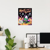 Poster Hilarious Manti Aliens Abducting Humans - Defender (Bureau à domicile)