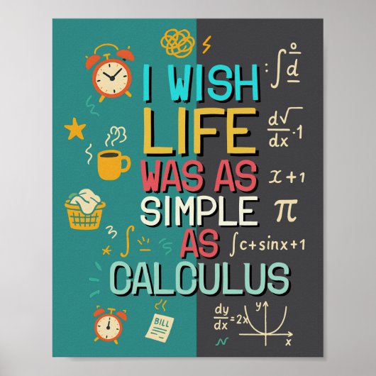 Poster Hilarious Math Quote Perfect Gift for Math Lovers (Devant)