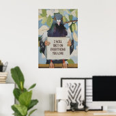 Poster Hilarious Pigeon Bathroom Art Print Quirky Home (Bureau à domicile)