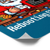 Poster Hilarious Santa s Support Tech Rebooting IT Comput (Coin)