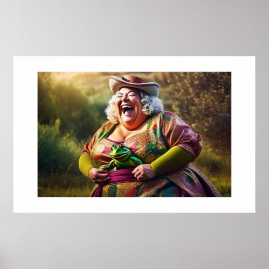 Poster Hilda et sa grenouille (Devant)