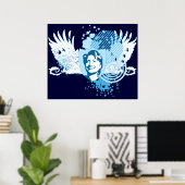 Poster hillary clinton 08. hi-fi. v1. (Bureau à domicile)