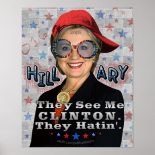 Poster Hillary Clinton 2016 : Une drôle d'élection présid