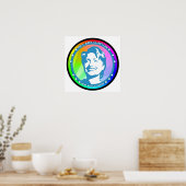 Poster hillary clinton. arc-en-ciel. (Cuisine)