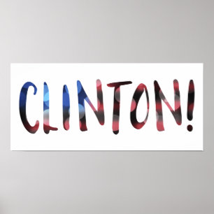 Poster Hillary Clinton bokeh