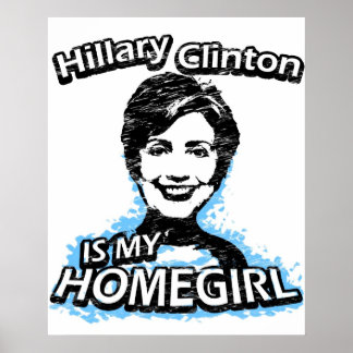 Poster Hillary Clinton est ma fille à la maison