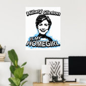 Poster Hillary Clinton est ma fille à la maison (Bureau à domicile)
