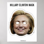 Poster Hillary Clinton - Masque (Devant)