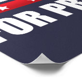 Poster Hillary Clinton pour le président (Coin)