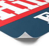 Poster Hillary Clinton pour le président 2016 (Coin)