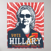 Poster Hillary Shades (Devant)