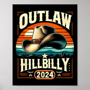 Poster Hillbilly Hillbilly 2024 Casquette du jour d'élect