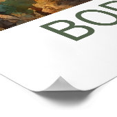 Poster Hilly Vineyard Personnalisé (Coin)