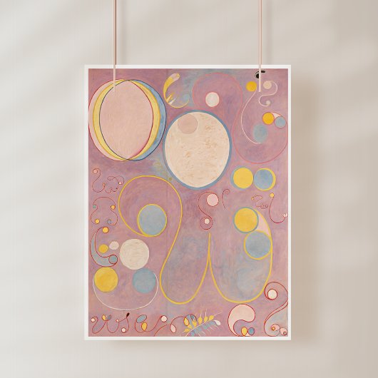 Poster Hilma Af Klint, Le Dix Plus Grand No8, Art Abstrai