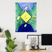 Poster Hilma af Klint - Primordal Chaos, No 06, Groupe I, (Bureau à domicile)