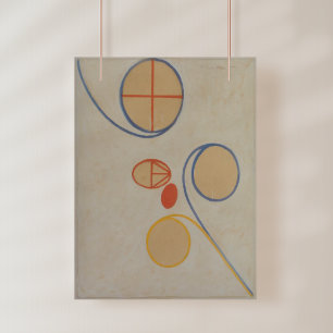 Poster Hilma Af Klint, Seven Point Star No2, Art Abstrait