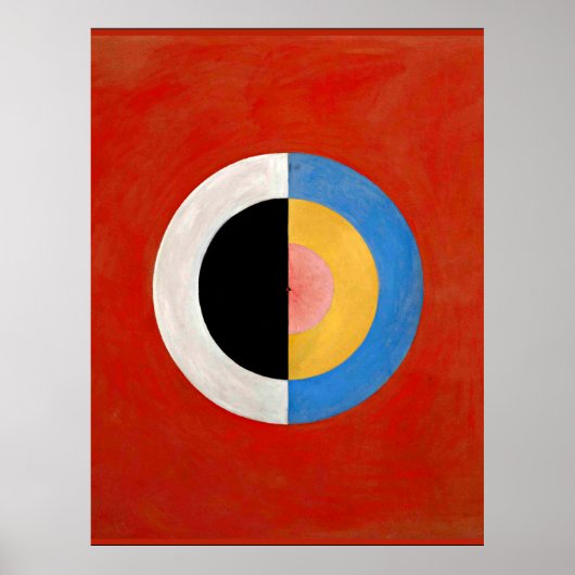Poster Hilma af Klint, Svanen, n° 17, coloré (Devant)