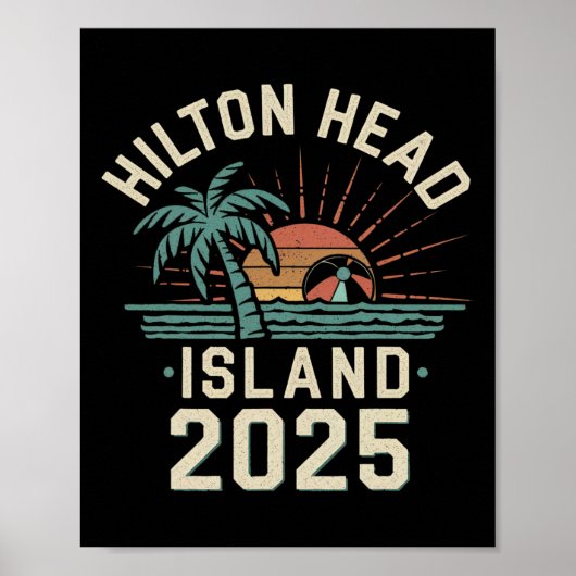 Poster Hilton Head Island Family Vacation Friends Tr 2025 (Devant)
