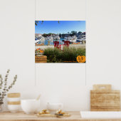 Poster Hilton Head Island Harbour Town Marina Bonjour Aut (Cuisine)