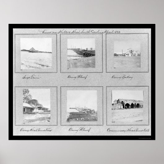 Poster Hilton Head, SC Photo Vignettes 1862 (Devant)