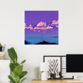 Poster « Himalayas 1933 » de Nicholas Roerich (Bureau à domicile)