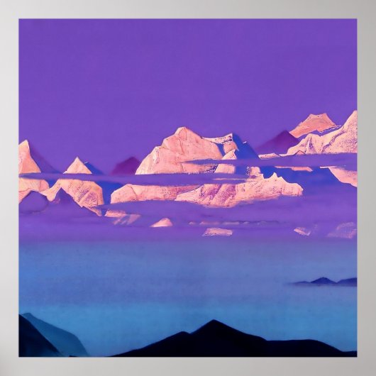 Poster « Himalayas 1933 » de Nicholas Roerich (Devant)