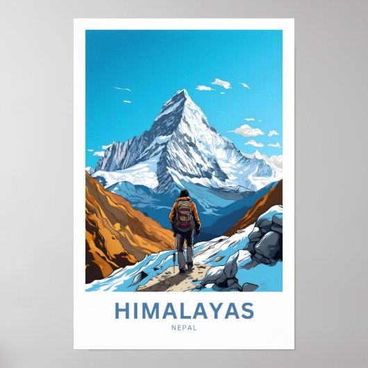 Poster Himalayas Népal Imprimer (Devant)