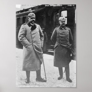 Poster Hindenburg et Ludendorff