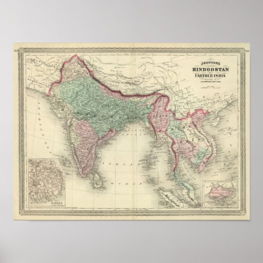 Poster Hindoostan et l'Inde éloignée (Devant)